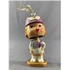 Image 1 : Vintage Football Cheerleader Magnetic Kissing Bobble Head. Approx. 5" H
