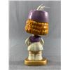 Image 2 : Vintage Football Cheerleader Magnetic Kissing Bobble Head. Approx. 5" H