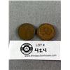 Image 1 : 2 Early Bronze/Coppe rRoyalty Medallions