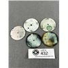 Image 2 : 5 Antique Enamel Pocket watch Faces/Dials