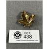 Image 1 : Very Nice Gilded  Birks Sterling Maple Leaf Brooch Large