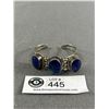 Image 1 : Antique Silver & Blue Lapis Bracelet