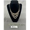 Image 1 : Vintage Rhinestone Necklace & Wide Bracelet