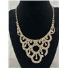 Image 2 : Vintage Rhinestone Necklace & Wide Bracelet