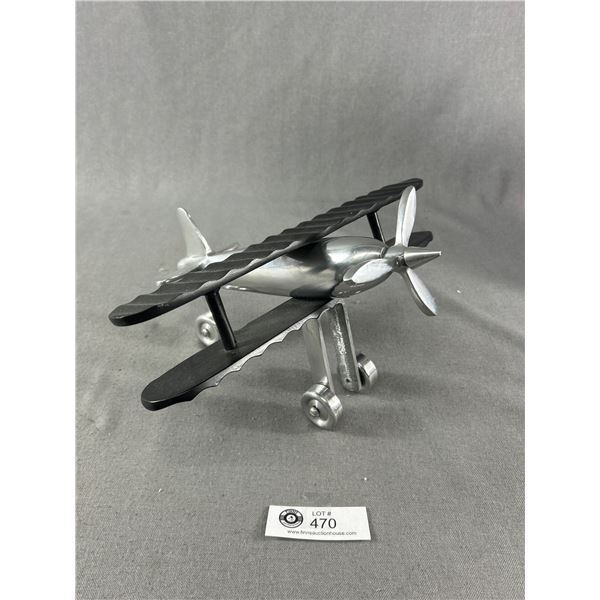 Vintage Artsy Fartsy Chrome Airplane Home Décor