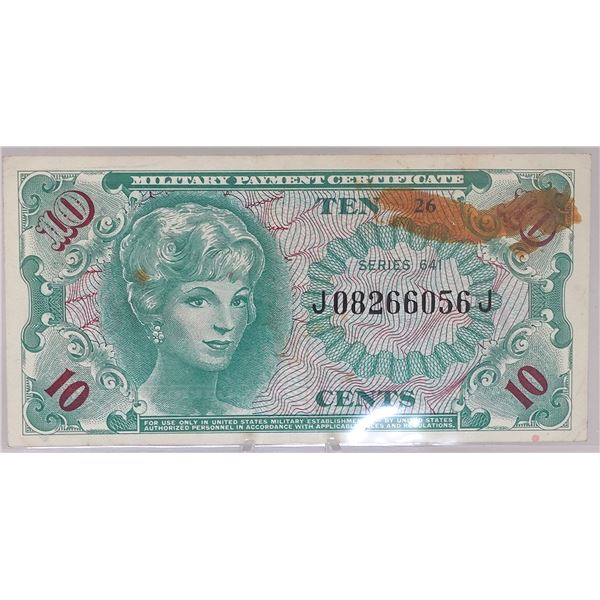 Series 641 10 Cent Military Pay