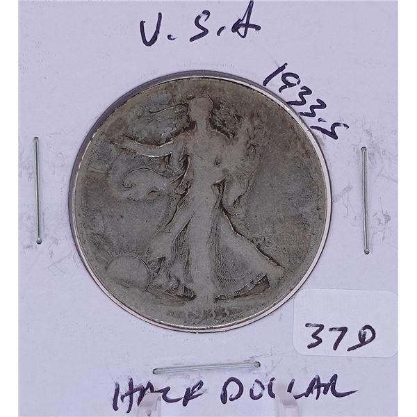 1933-S Walking Half Dollar