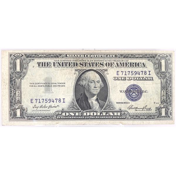 1935-E $1 Silver Certificate