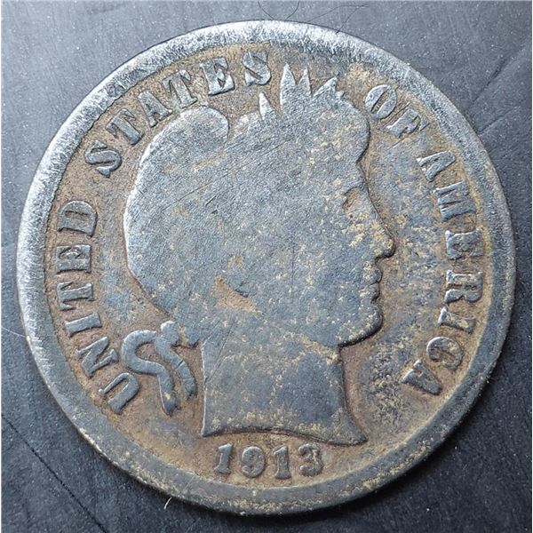 1913 Barber Dime