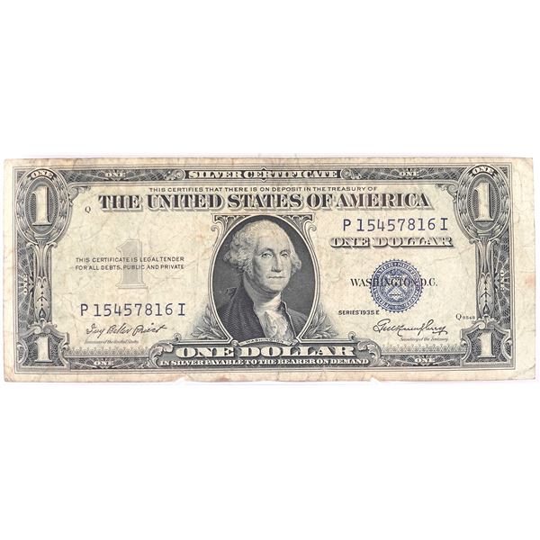 1935-E $1 Silver Certificate