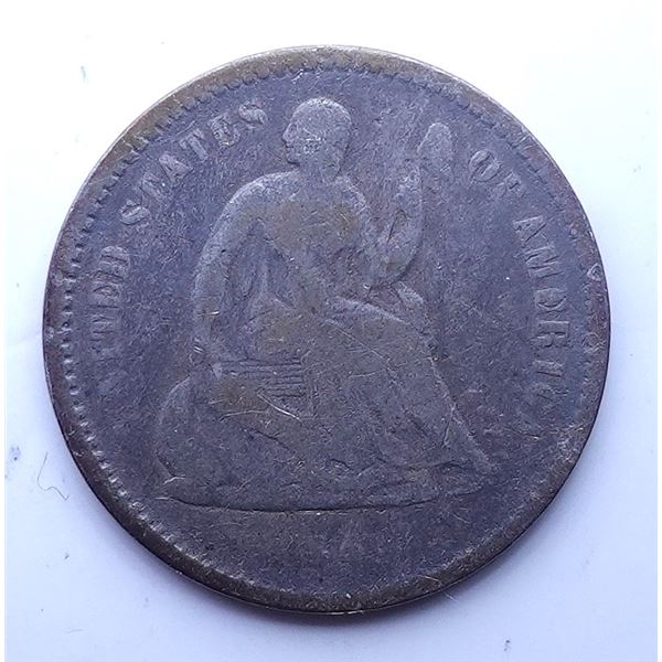 1861 Seated Half Dime