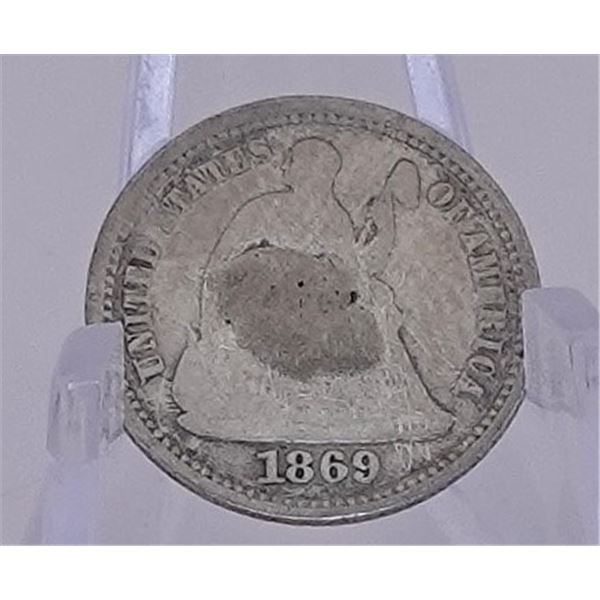 1869-S Seated Half Dime