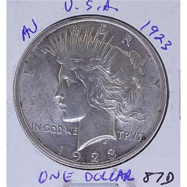 1923 Peace Dollar