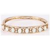 Image 2 : 14K YELLOW GOLD OPAL DIAMOND LADIES BRACELET