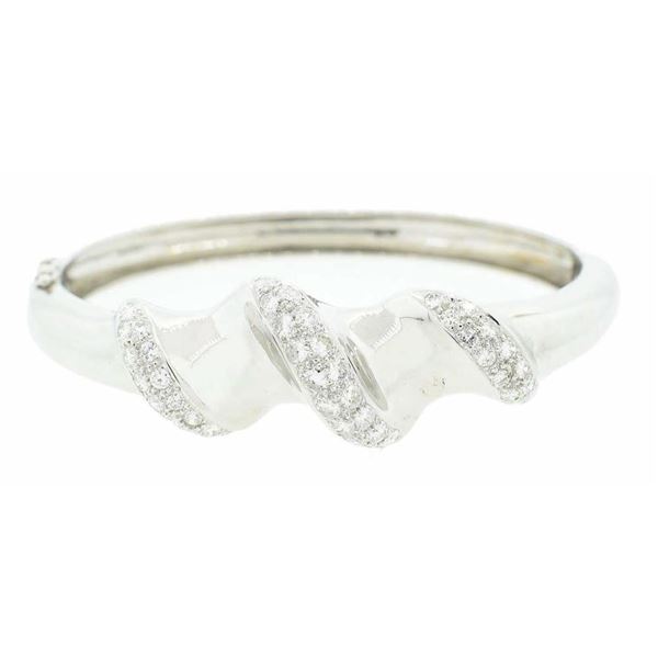 2.50CTW DIAMOND 14K WHITE GOLD LADIES BRACELET
