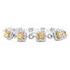 Image 1 : 5.33CTW DIAMOND 14K WHITE & YELLOW GOLD BRACELET