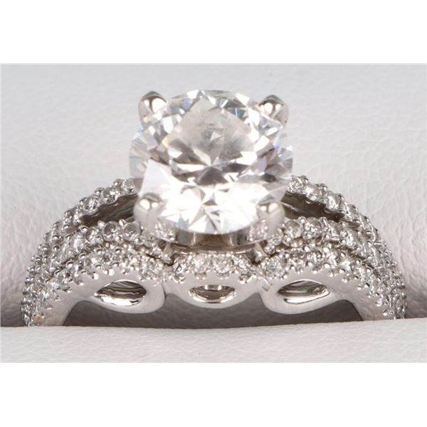 2.03 CT BRILLIANT RND. LAB DIAMOND BRIDAL SET