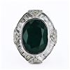 Image 3 : 10.42CT EMERALD & 0.98CTW DIAMOND 14K GOLD RING