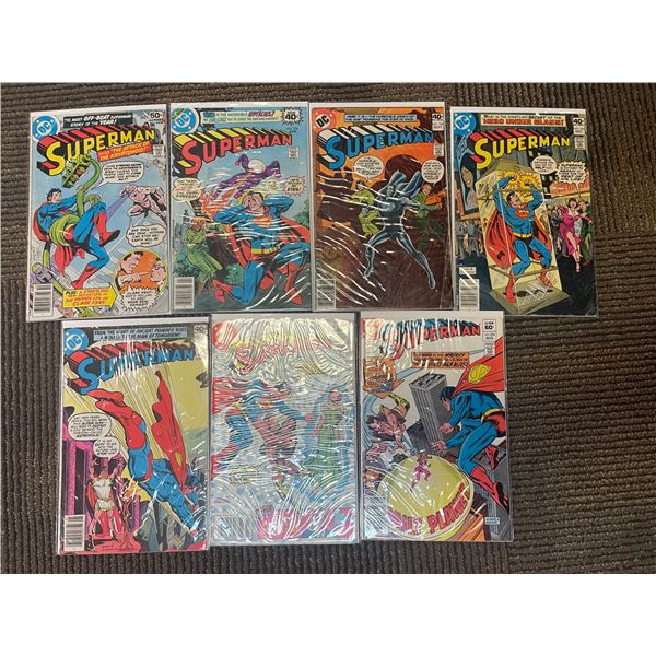 Superman Vol. 1 , Issues #328, 334, 339, 342, 343, 373, 374