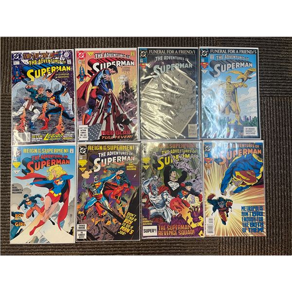 Adventures of Superman ISSUES # 478, 479, 498, 499, 502, 503, 504, 506,