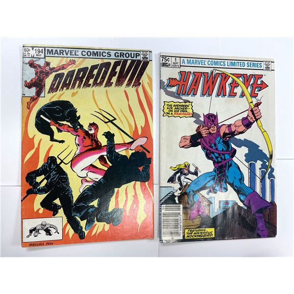 Daredevil #194 (1983) and Hawkeye Volume 1 #1 (1983)