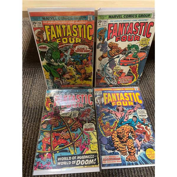 Marvel Comics Fantastic Four #152, 153, 154, 156