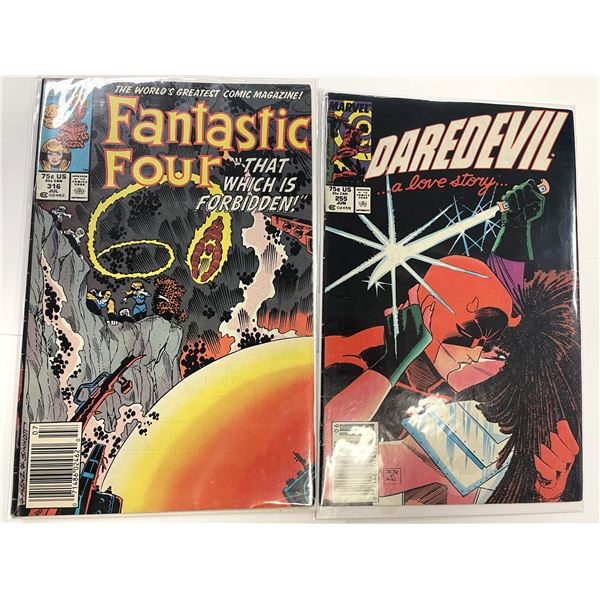 Marvel Comics Fantastic Four #169 and Daredevil 255