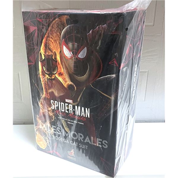 Miles Morales (Bodega Cat Suit) Sixth Scale Figure by Hot Toys Height: 11.61" (29 cm)