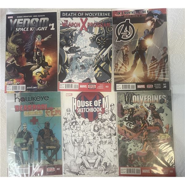 Group of  6 Marvel Comics