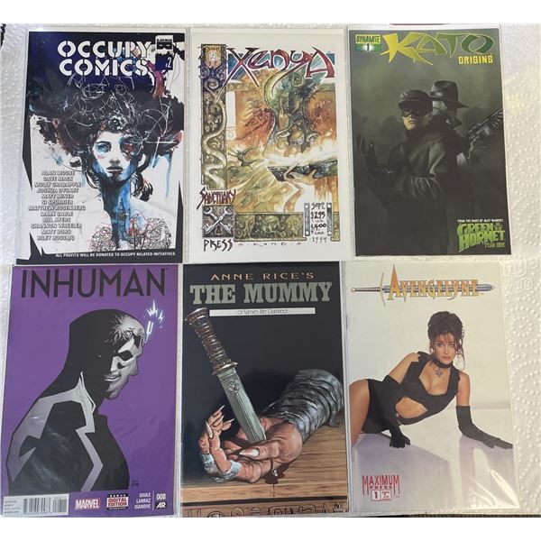 Group of 6  Comics Various Publishers INCLUDING THE GREEN HORNET and Anne Rice