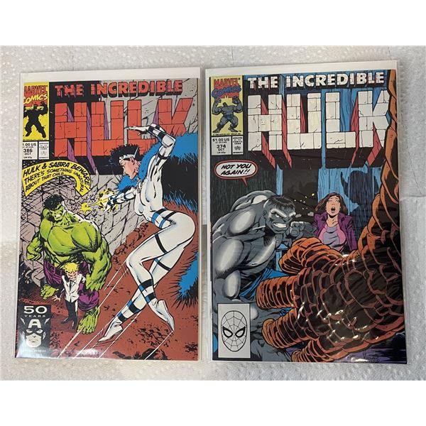 Group of 2 Marvel The Incredible Hulk  Comics