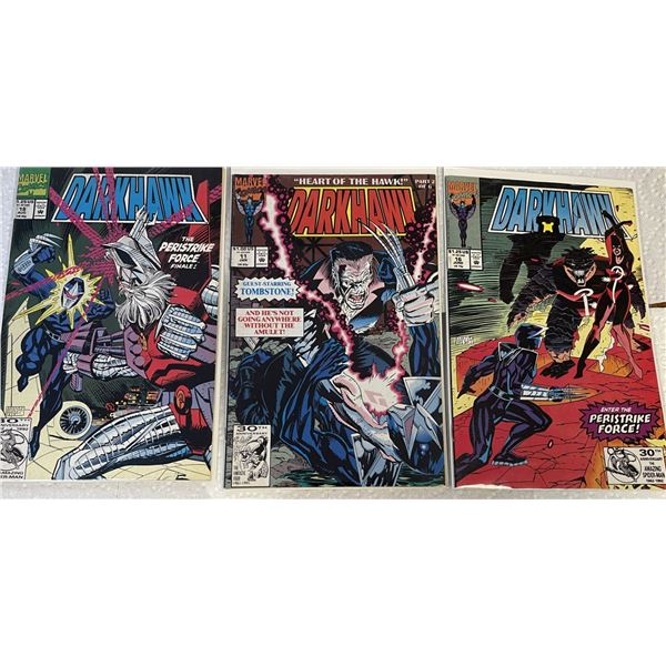 THREE Marvel Comics DARKHAWK