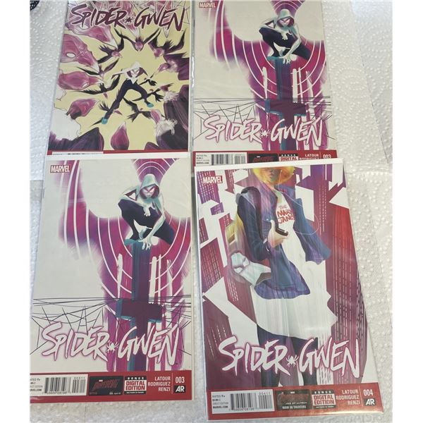 FOUR Marvel Comics SPIDER GWEN