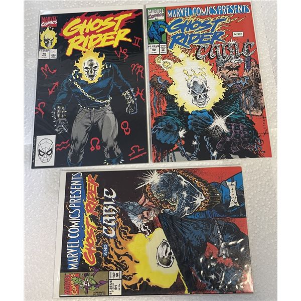 THREE Marvel Comics - GHOST RIDER