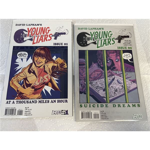 VERTIGO Comics Young Liars Issues No1 and No 2