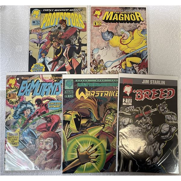 Malibu Comics - GROUP OF FIVE COMICS
