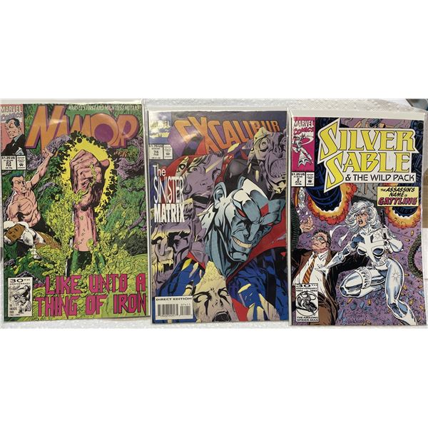 Silver Sable and the Wild Pack #2, Excalibur #74 and Manor 30th Edition