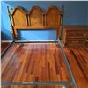 Image 1 : Adjustable Bedframe, Headboard & Night Table