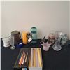 Image 1 : Assorted Candles, Candle Holders & Vases