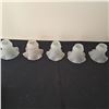 Image 1 : 5 Vintage Frosted Glass Light Shades