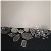 Image 1 : Etched Glass Serving Dishes, Plates and Glasses