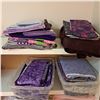 Image 1 : Assortment or Purple Shades of Fabric