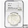 Image 1 : 1922 Silver Peace Dollar NGC MS66