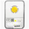 Image 2 : 1908 $2.50 Gold Quarter Eagle NGC MS61