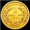 Image 2 : 1851-O Rare Gold Dollar CLOSELY UNCIRCULATED
