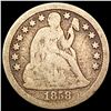 Image 1 : 1858-S Seated Liberty Dime NICELY CIRCULATED