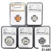Image 1 : 1950 [5] US Coinage Set PGA/NGC PF64-67 RED