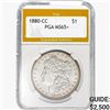 Image 1 : 1880-CC Morgan Silver Dollar PGA MS65+