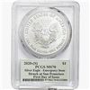 Image 2 : 2020-S Silver Eagle PCGS MS70 FDI