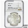 Image 1 : 1882-S Morgan Silver Dollar NGC MS66